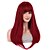 cheap Synthetic Trendy Wigs-Synthetic Wig Straight With Bangs Machine Made Wig Long Wine Red Synthetic Hair Women&#039;s Soft Classic Easy to Carry Burgundy