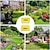 preiswerte Gartenarbeit-2 Stück gelbe große Garten- und Hoflaubschaufeln, Plastikschaufelgras, Handlaubrechen, Laubsammler für Gartenabfälle, tolles Werkzeug