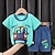 cheap Sets-2 Pieces Toddler Boys T-shirt &amp; Shorts Outfit Animal Cartoon Short Sleeve Cotton Set Outdoor Fashion Cool Summer Spring 3-7 Years F01-Orange Bear F07-letter calf F10-Football Bear