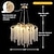 Χαμηλού Κόστους Σχέδιο Sputnik-μακρύς κρεμαστός πολυέλαιος κρυστάλλινος μπαστούνι 6 λάμπες 23,5 ίντσες/ 8 λάμπες 31,2 σε g9 μοντέρνος χρυσός φωτισμός πολυελαίου κλαδιά πολυέλαιος εστιατορίου κρεμαστά φωτιστικά ac85-265v