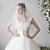 رخيصةأون طرحات الزفاف-مستويين لؤلؤ الحجاب الزفاف حجاب الإصبع مع لؤلؤ اصطناعي 84.65 في (215cm) تول