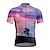 abordables Maillots pour hommes-21Grams Homme Maillot Velo Cyclisme Manche Courte Cyclisme Top avec 3 poches arrière VTT Vélo tout terrain Vélo Route Respirable Séchage rapide Evacuation de l&#039;humidité Bandes Réfléchissantes Violet