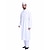 Χαμηλού Κόστους Άραβας μουσουλμάνος-Ανδρικά Ρόμπα Thobe / Jubba Θρησκευτικό Σαουδική Αραβική αραβικός μουσουλμάνος Ραμαζάνι Ενήλικες Φορμάκι / Ολόσωμη φόρμα