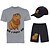 billiga nyhet roliga hoodies &amp; t-shirts-Djur Capybara T-shirt Shorts Basebollkeps Mönster Grafisk Till Herr Vuxna Varmstämpling Ledigt / vardag
