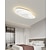 abordables Luces de techo regulables-Luz de techo moderna regulable con control remoto 56 cm lámpara de techo de montaje empotrado pantalla de acrílico lámpara de araña dormitorio sala de estar
