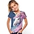 baratos camisetas 3d para meninas-Camiseta estampada em 3D para crianças, estampada em 3D, para homens e meninas, gola redonda e manga curta