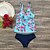 cheap Women&#039;s Swimwears-Women&#039;s Swimwear Tankini 2 Piece Normal Swimsuit 2 Piece Printing Floral Black Yellow Blue Tank Top Bathing Suits Sports Beach Wear Summer