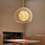 economico Modello a lanterna-led pendnat luce lanterna di bambù design lampadario retro 25 cm lampadario illuminazione a soffitto è applicabile al soggiorno camera da letto ristorante caffetteria bar ristorante club