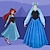 cheap Movie &amp; TV Theme Costumes-The Little Mermaid Ariel Princess Dress Women&#039;s Movie Cosplay Cosplay Blue Dress Bow Polyester