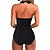 cheap Women&#039;s Swimwears-Women&#039;s Swimwear One Piece Normal Swimsuit Ruched Solid Color Black Pink Army Green Blue Orange Bodysuit Bathing Suits Sports Beach Wear Summer