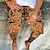 voordelige linnen shorts-Voor heren Korte broek Zomer korte broeken Strandshorts Elastische taille Afdrukken Grafische prints Voor buiten Knielengte Dagelijks Strand Hawaii Chino Zwart Geel Micro-elastisch