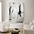 billiga Abstrakta målningar-oljemålning handgjord målning i stor storlek handmålad väggkonst svart-vit abstrakt duk målning heminredning dekor ingen ram målning endast