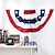 preiswerte Outdoor-Flaggen und -Banner-American Flag Wimpelkette USA Plissee-Fanflagge für den Außenbereich, lebendige Farben und farbechter Doppelnähte-Segeltuchkopf mit drei Messingösen