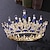 voordelige Accessoires voor haarstyling-zilveren tiara en kroon voor vrouwen crystal queen kronen strass prinses tiara&#039;s voor meisje bruid bruiloft haaraccessoires voor bruids verjaardagsfeestje prom halloween cos-play kostuum kerst