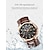 preiswerte Quarz-Uhren-LIGE Quarzuhren für Herren Analog Quarz Moderner Stil Wasserfest Chronograph PU Leder Leder / Ein Jahr
