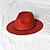 voordelige Feesthoeden-hoed Wol / Acryl Fedorahoed Formeel Bruiloft Eenvoudig Met Pure Kleur Helm Hoofddeksels