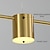olcso Vonalvezetés-led függőlámpa 150 cm bélés dizájn szabályozható 3/5/6 lámpák réz alumínium akril nordic stílusú deaign étkező konyhai lámpák 110-240v arany