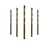 abordables jeu de forets-6 pièces scie ensemble perceuse acier titane bois 3/4/5/6/6.5/8mm foret à bois haute vitesse foret à bois hss 91mm