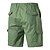 cheap Men&#039;s Shorts-Men&#039;s Cargo Shorts Shorts Drawstring Elastic Waist Multi Pocket Plain Comfort Wearable Knee Length Casual Daily Holiday Sports Stylish ArmyGreen Black