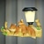זול אורות נתיבים ופנסים-סנאי שמש מנורת עצלנים תלויה מנורת חיקוי חיקוי דגם מנורת גן גן גן מנורת דקורטיבית 1 סט