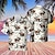 olcso férfi vintage hawaii ingek-Férfi Ing Hawaii ing Grafikus póló Aloha ing Vintage hawaii ingek Grafikai nyomatok Térfogatcsökkenés Fehér Sárga Arcpír rózsaszín Barna Khakizöld 3D nyomtatás Szabadtéri Utca Rövid ujjú Gomb lefelé