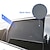 billiga Solskydd- och skärmar till bilen-1 st Bilfönsterskydd Myggnätsgardiner Magnet Lätt att installera Till Universell Främre fönster Sidofönster INTEGRITET Sol Solskydd Nät Nylon 80*50 cm