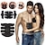 cheap Body Massager-EMS Electric Muscle Stimulator Home Gym Equiment Fitness Massage Shoulder Leg Arm Abdominal Trainer Body Massager(Battery not include)