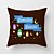 baratos Capa de almofada de férias-Capa de almofada ramadan kareem eid mubarak 1 peça capa de almofada quadrada decorativa macia fronha para quarto sala de estar sofá cadeira lavável na máquina