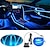 olcso Autó világítás-autó led szalag környezeti világítás vezetékes led usb rugalmas neon belső világítás szerelvény szivargyújtóval