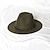 abordables Sombreros de fiesta-Sombreros Lana / Acrílico Sombrero de fieltro Formal Boda Sencillo Con Color Puro Celada Sombreros