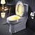 billige Indendørsnatlys-toilet natlys badeværelse led toiletsæde skål bevægelsesaktiveret detektionssensor 8-farve skiftende vandtæt vaskerum til voksent barn
