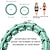 billiga Helkroppsmassage-smarta viktade hula hoops 24 knop kompatibla för midjemått 50 tums fitness viktminskning utrustning med avtagbara knutar &amp; justerbar vikt