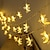 رخيصةأون أضواء شريط LED-رمضان الزخرفية أضواء مهرجان الصمام 3 م 20 المصابيح 6 م 40 المصابيح سلسلة أضواء على شكل قصر عيد مبارك رمضان بطارية عملية عيد الديكور أضواء القمر نجمة