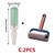 cheap Bathroom Gadgets-Pet Fur Removal Brush Easy To Hold Double-sided Universal Pet Lint Roller Brush With Ergonomic Handle Undercoats Cleaning Brushes For Pets