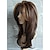 billige Syntetiske trendy parykker-lang lagdelt skulderlengde brun med kamelfarge highlight parykk syntetisk hår fiber highlight flerfarge parykker for hvite kvinner