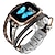 זול להקות Apple Watch-צמיד תכשיטים מותאם ל רצועת השעון של Apple Watch 38 מ&quot;מ 40 מ&quot;מ 41 מ&quot;מ 42 מ&quot;מ 44 מ&quot;מ 45 מ&quot;מ 49 מ&quot;מ פאר דמוי עור רצועת שעון חלופית ל iwatch Series Ultra 8 7 6 5 4 3 2 1 SE