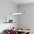 billige Vedhængslys-led pendel 87/120/148 cm liner design 1-lys 3000lm minimalistisk design til spisestue, soveværelse, stue