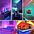 voordelige Projectorlamp &amp; laserprojector-starfire 5v led strip lichtset 5050rgb waterdicht kleurrijke usb 24 sleutel muziek bluetooth tv achtergrond omgevingslicht voor kerstvakantie feestverlichting