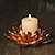 abordables Velas y portavelas-1 candelabro de loto europeo para decoración del hogar, adornos decorativos, artesanía creativa de resina