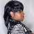 tanie Peruki bez czepka z ludzkich włosów-Pełna wykonana maszynowo peruka z grzywką barwena 10 cali brazylijskie peruki z ludzkich włosów dla kobiet krótkie peruki z fryzurą pixie