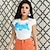 billiga y2k mode-kvinnors crop top tee t-shirt bokstav grafiskt ängeltryck y2k street style sommar