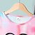 baratos T-shirts e blusas-Camiseta infantil feminina coração festa manga curta moda 7-13 anos verão multicolor