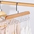 cheap Home Storage &amp; Hooks-Wood Belt Scarf Neckties Hanger Scarves Holder Metal Clothes Storage Hanger Rack Towel Shelf Closet Storage Organizer Supplies