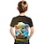 preiswerte 3D-T-Shirts für Jungen-Kurzarm-T-Shirt mit modischem Buchstabenmuster. Mode 3D-gedruckte bunte Hemden für Jungen und Mädchen