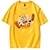 billige Cosplay-anime t-shirts og hættetrøjer til hverdagsbrug-One Piece Abe D. Luffy T-shirt Grafisk Til Par Herre Dame Voksne Varmstempling
