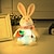 billige Dekor- og nattlys-påske kanin leketøy stående tegneserie søt avis egg reddik lysende kanin bordplate dekorasjoner påske dekorasjoner