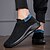 cheap Men&#039;s Sneakers-Men&#039;s Unisex Sneakers Running Sporty Casual Outdoor Athletic Tissage Volant Breathable Loafer Black and White Black Black Blue Color Block Spring Fall