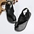 cheap Women&#039;s Sandals-Women&#039;s Sandals Flat Sandals Orthopedic Sandals Bunion Sandals Plus Size Outdoor Daily Summer Flat Heel Classic Casual Minimalism Faux Leather Loafer Black