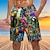billige Surfeshorts-badeshorts for menn med lommer hurtigtørrende badebukser med mesh-fôr-shorts vanntett strandbadetøy