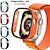 baratos Capa Smartwatch-Estojo de relógio com protetor de tela Compatível com Apple Watch Ultra 49mm / Series 8 7 41mm 45mm / Series 6 5 4 SE 40mm 44mm / Series 3 2 1 38mm 42mm Antichoque PC rígido Assista Cobertura